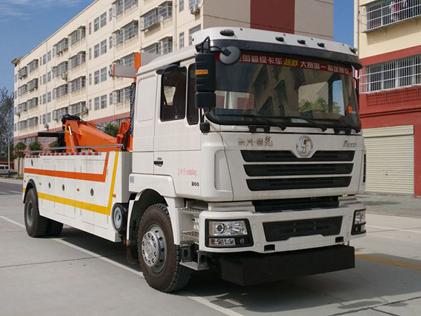 陕汽德龙单桥托吊联体一拖一清障车