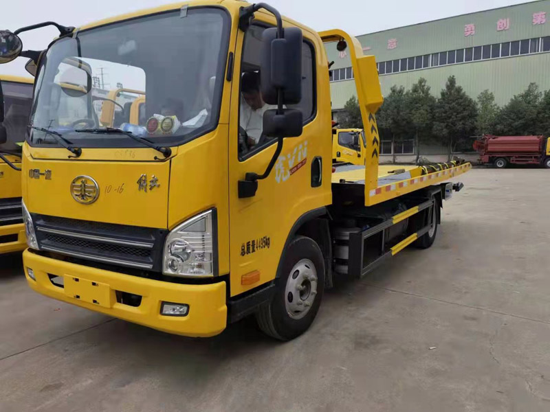 国六解放虎VN平顶单排清障车